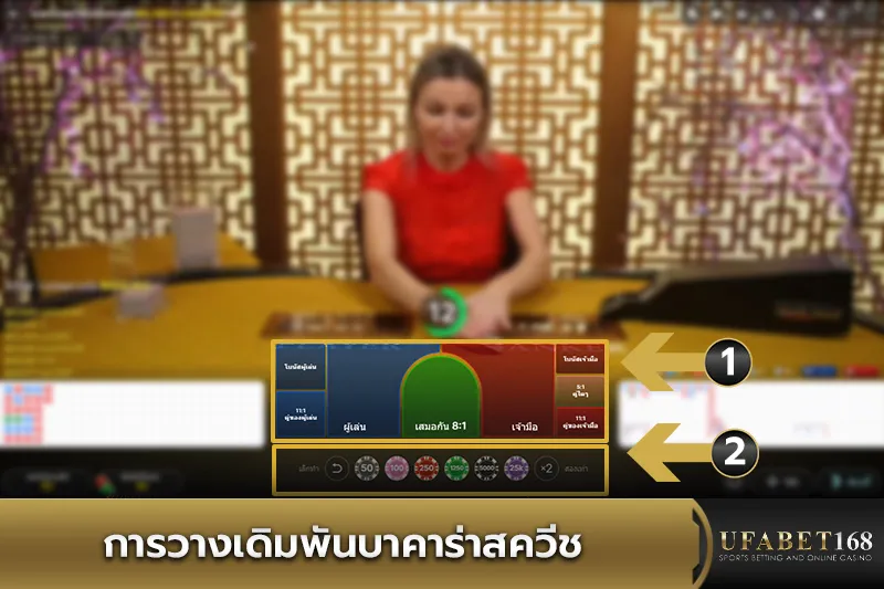 การวางเดิมพัน Squeeze Baccarat