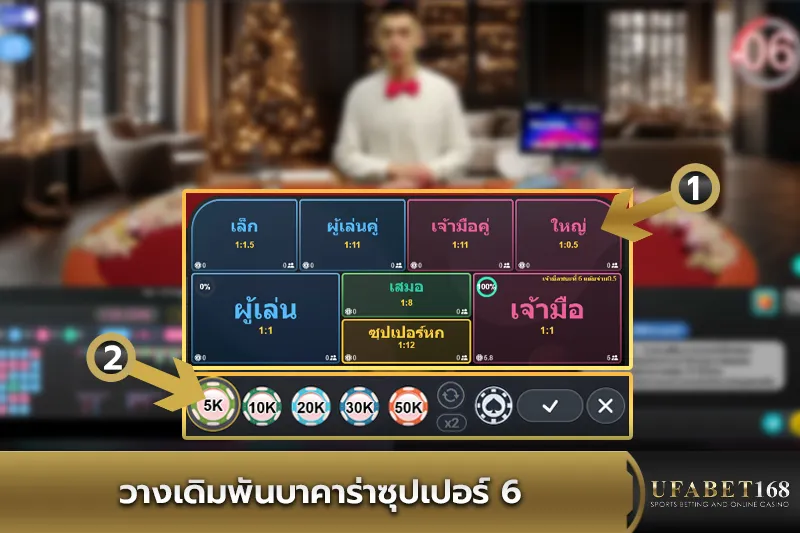 การวางเดิมพันบาคาร่าซุปเปอร์ 6