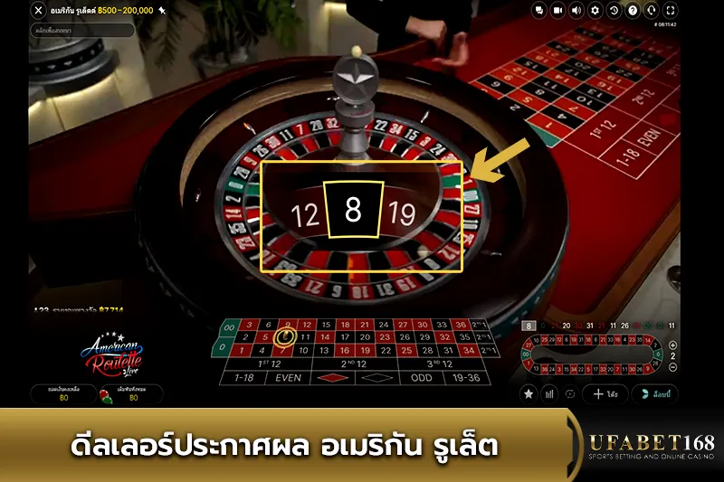 ดีลเลอร์ประกาศผล อเมริกัน รูเล็ต