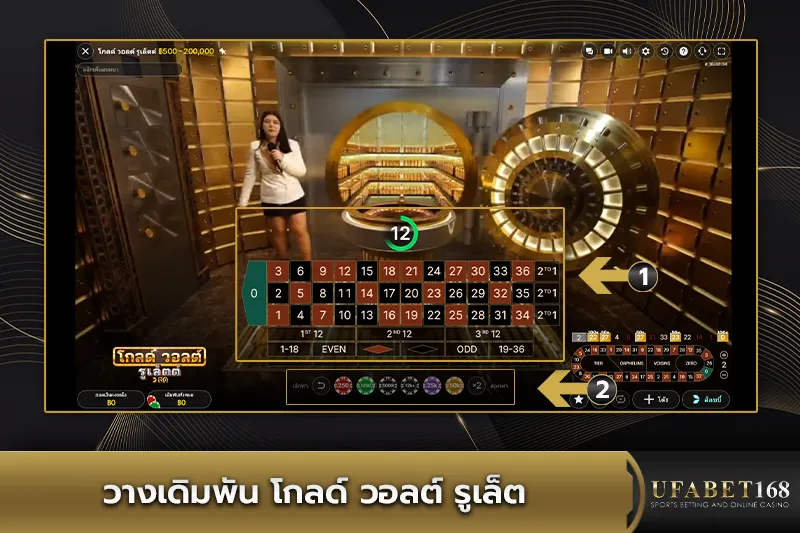 วางเดิมพัน โกลด์ วอลต์ รูเล็ต