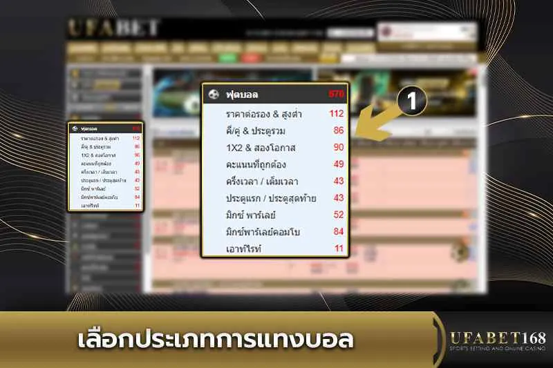 เลือกประเภทการแทงบอล